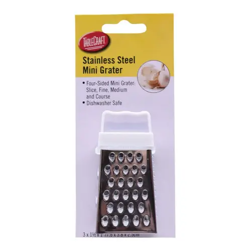 Mini Box Grater Silver Stainless Steel Silver Mini Box Grater Silver Stainless Steel Silver