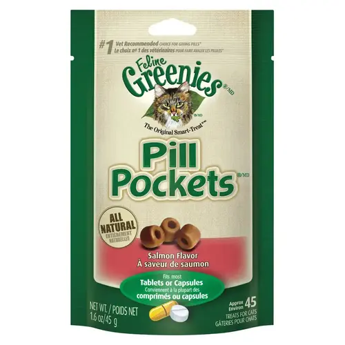 Treats Pill Pockets Salmon For Cat 1.6 oz