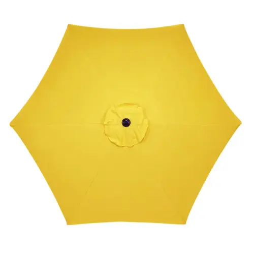 Umbrella 9 ft. Tiltable Yellow Market Umbrella 9 ft. Tiltable Yellow Market
