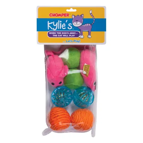 Pet Toy Kylies Brights Assorted Mouse and Ball Plush/Rubber Large Assorted Pet Toy Kylies Brights Assorted Mouse and Ball Plush/Rubber Large Assorted