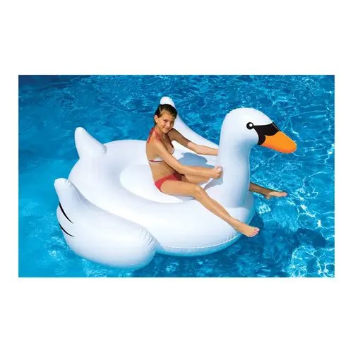 Pool Float White PVC/Vinyl Inflatable Swan White Pool Float White PVC/Vinyl Inflatable Swan White