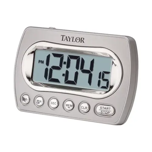 Timer Digital Plastic Silver Timer Digital Plastic Silver