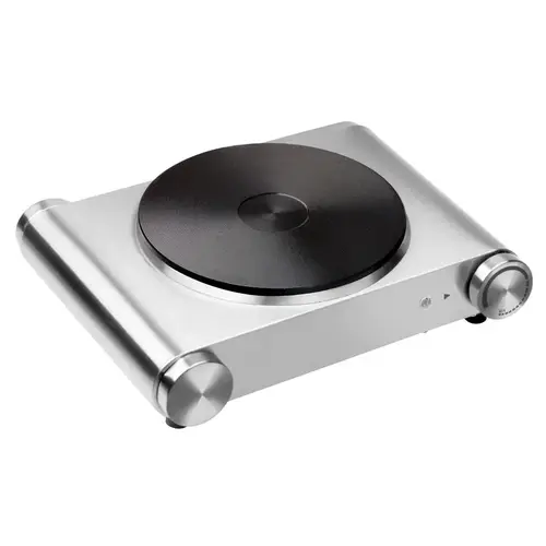 Single Hot Plate with Die Cast Burner Metallic