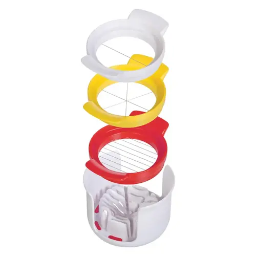 Egg Slicer Prepworks 4-1/8" W X 2-5/16" L White Metal/Plastic White Egg Slicer Prepworks 4-1/8" W X 2-5/16" L White Metal/Plastic White