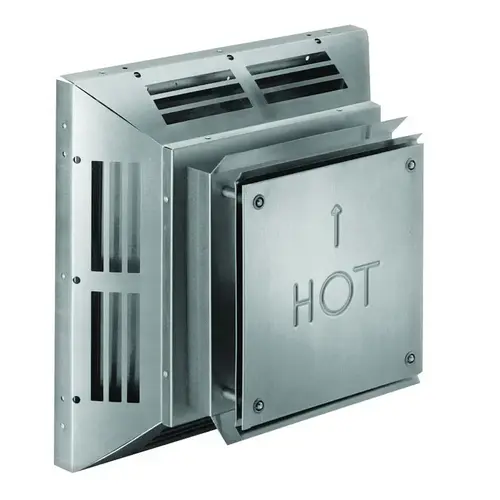 Stove Vent Horizontal Termination Cap DirectVent 4" D Aluminum Silver Stove Vent Horizontal Termination Cap DirectVent 4" D Aluminum Silver