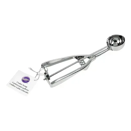 Cookie Scoop Silver Stainless Steel 0.66 oz Silver Cookie Scoop Silver Stainless Steel 0.66 oz Silver