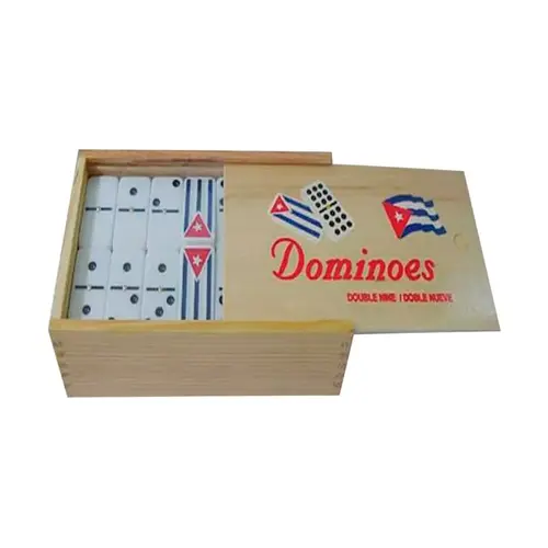 Dominoes Double Nine in Wooden Box 55 pc Dominoes Double Nine in Wooden Box 55 pc