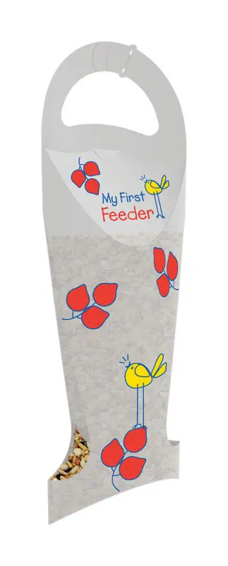 Fresh Brands Bird Feeder My First 22 oz Plastic Collapsible 2 ports White - pack of 12 BFV1STCL-12-XCP12