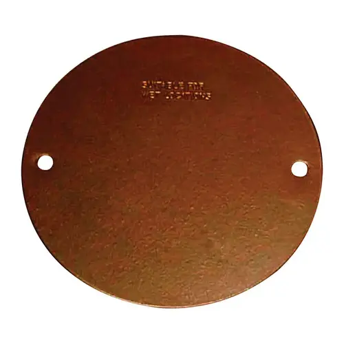Flat Box Cover Round Steel 4.13" H X 4.13" W Bronze Flat Box Cover Round Steel 4.13" H X 4.13" W Bronze