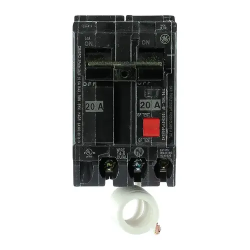Circuit Breaker w/Self Test 20 amps Ground Fault 2-Pole