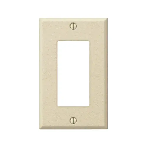Wall Plate Contractor Ivory 1 gang Stamped Steel Rocker/Toggle Ivory Wall Plate Contractor Ivory 1 gang Stamped Steel Rocker/Toggle Ivory
