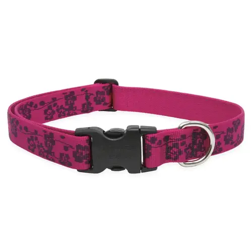 Adjustable Collar Original Designs Multicolor Plum Blossom Nylon Dog Multicolor