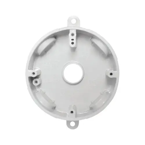 Outlet Box New Work 14.8 cu in Round Plastic White White Outlet Box New Work 14.8 cu in Round Plastic White White