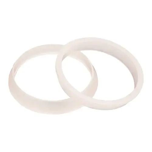 Tailpiece Washer, 1-1/2 in, Polyethylene, For: Plastic Drainage Systems White - pack of 2