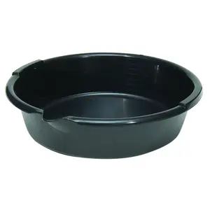 FloTool OP-1 Oil Drain and Recovery Pan Plastic 7 qt Round Black