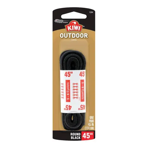 Boot Laces Outdoor 45" Black Black Boot Laces Outdoor 45" Black Black