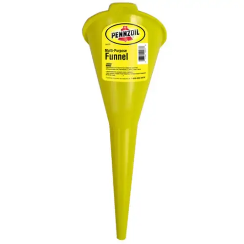 Funnel Yellow 15.3" H Polypropylene Yellow Funnel Yellow 15.3" H Polypropylene Yellow