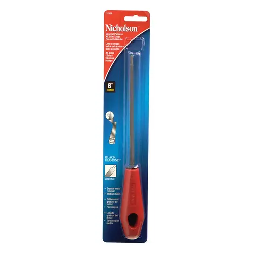 File Nicholson 6" L X 2.5" W High Carbon Steel Single Cut File Nicholson 6" L X 2.5" W High Carbon Steel Single Cut