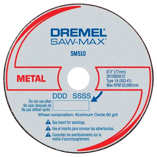 Metal Cut-Off Wheel Saw-Max 3" D X 3/8" S Aluminum Oxide Metal Cut-Off Wheel Saw-Max 3" D X 3/8" S Aluminum Oxide