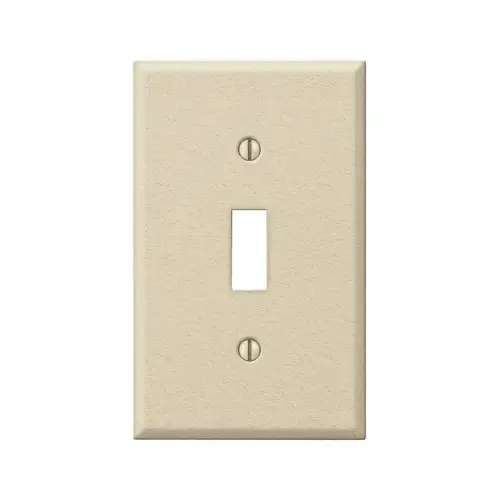 Wall Plate Contractor Ivory 1 gang Stamped Steel Toggle Ivory Wall Plate Contractor Ivory 1 gang Stamped Steel Toggle Ivory