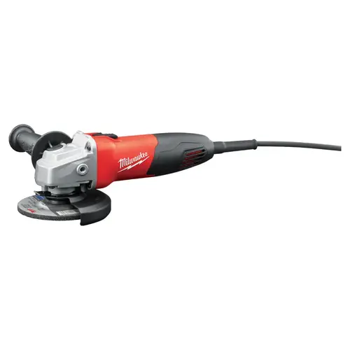 Angle Grinder, 7 A, 5/8-11 Spindle, 4-1/2 in Dia Wheel, 12,000 rpm Speed Black/Red Angle Grinder, 7 A, 5/8-11 Spindle, 4-1/2 in Dia Wheel, 12,000 rpm Speed Black/Red