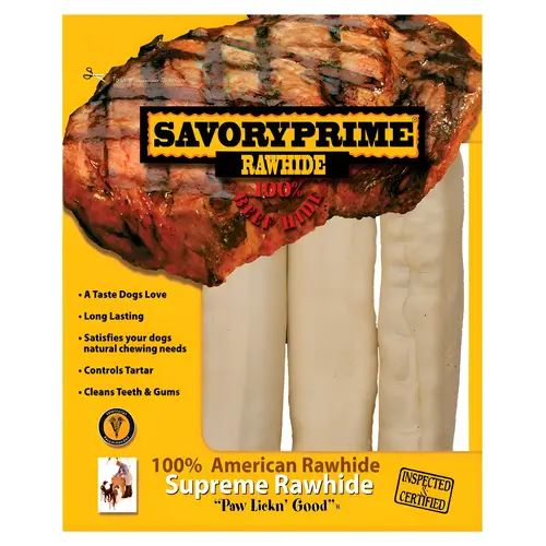 Rawhide Bone All Size Dogs Adult Natural 6-7" L Rawhide Bone All Size Dogs Adult Natural 6-7" L