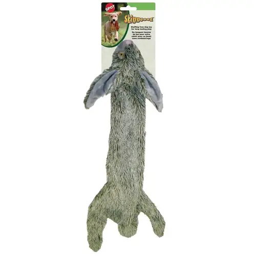 Dog Toy Skinneeez Gray Rabbit Plush Medium Gray Dog Toy Skinneeez Gray Rabbit Plush Medium Gray