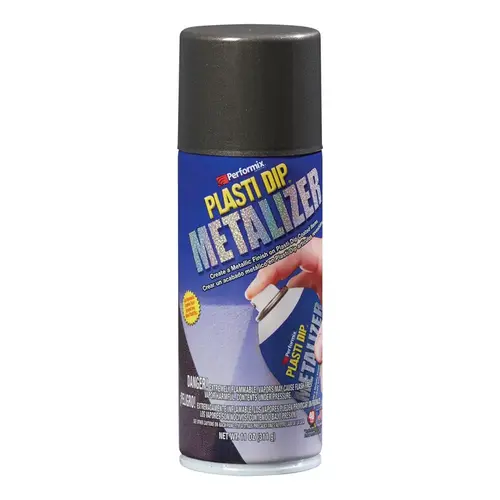 Multi-Purpose Rubber Coating Metalizer Satin Graphite Pearl 11 oz oz Graphite Pearl - pack of 6