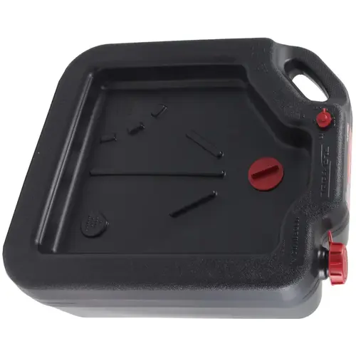 Oil Drain and Recovery Pan Plastic 16 qt Rectangular Black