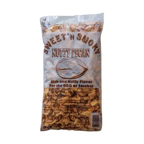 Wood Smoking Chips Sweet N' Smoky All Natural Nutty Pecan 200 cu in Wood Smoking Chips Sweet N' Smoky All Natural Nutty Pecan 200 cu in