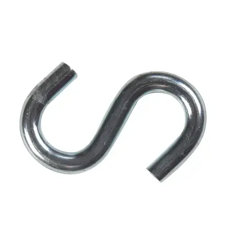 S-Hook Small Zinc-Plated Silver Steel 2.5" L 250 lb Zinc-Plated - pack of 20 S-Hook Small Zinc-Plated Silver Steel 2.5" L 250 lb Zinc-Plated - pack of 20