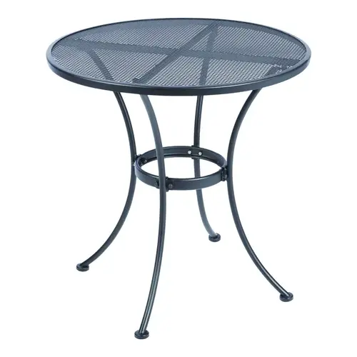 Bistro Table Winston Black Round Steel Black Bistro Table Winston Black Round Steel Black