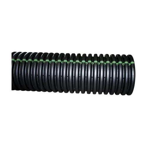 Single Wall Perforated Drain Pipe 3" D X 10 ft. L Polyethylene Slotted Single Wall Perforated Drain Pipe 3" D X 10 ft. L Polyethylene Slotted