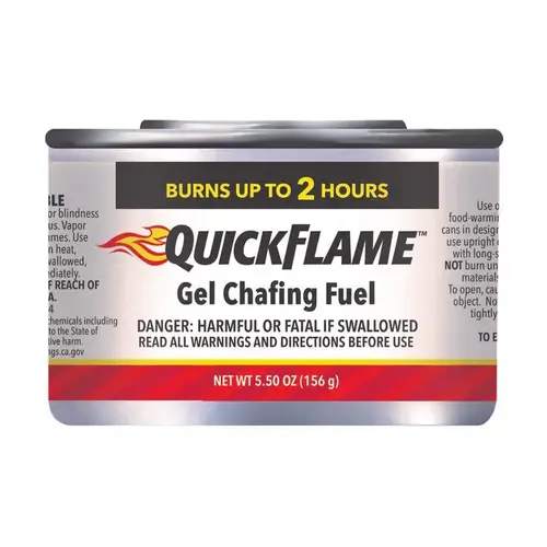 Chafing Fuel Quick Flame Steel 5.5 oz Multicolored Silver Chafing Fuel Quick Flame Steel 5.5 oz Multicolored Silver