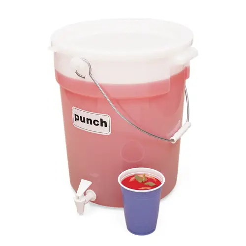 BEVERAGE DISPENSER 6 GALLON WHITE