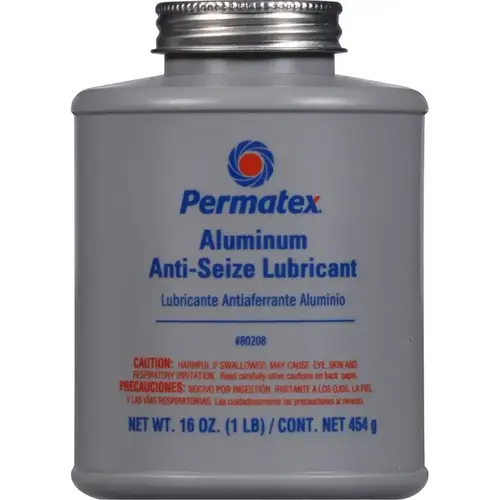 Aluminum Anti-Seize Lubricant, 16 oz, Brush-Top Bottle Silver Aluminum Anti-Seize Lubricant, 16 oz, Brush-Top Bottle Silver