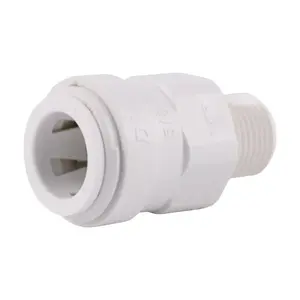 SharkBite 25627 Male Connector Quick Connect Push to Connect 1/2" CTS T X 3/8" D NPT