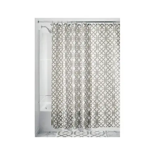 Shower Curtain 72" H X 72" W Beige Trellis Polyester Beige Shower Curtain 72" H X 72" W Beige Trellis Polyester Beige