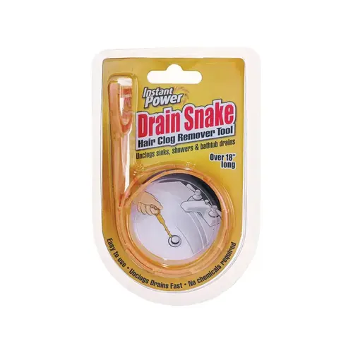 Instant Drain Snake Hair Removal Tool 18 in