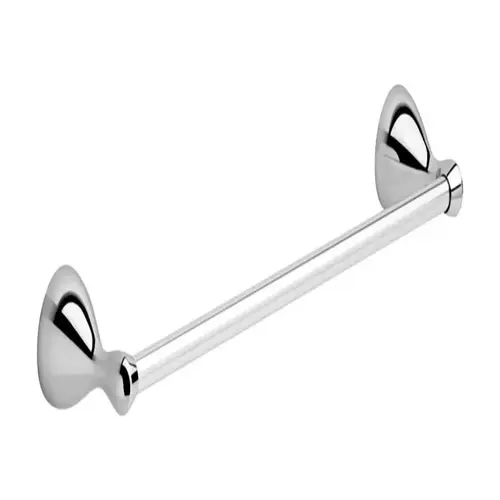 Towel Bar Foundations Chrome Silver 18" L Die Cast Zinc Chrome Towel Bar Foundations Chrome Silver 18" L Die Cast Zinc Chrome
