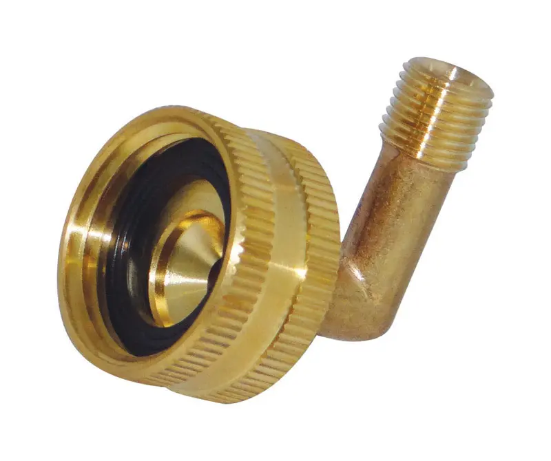 JMF COMPANY Hose Elbow Brass 3/8 D X 3/4 D Yellow - pack of 5 4589545-XCP5 JMF COMPANY Hose Elbow Brass 3/8 D X 3/4 D Yellow - pack of 5 4589545-XCP5