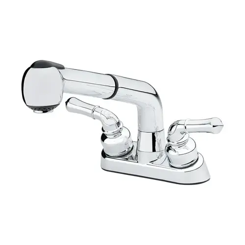 Laundry Faucet Pullout Two Handle Chrome Chrome Laundry Faucet Pullout Two Handle Chrome Chrome