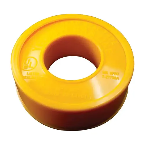 Thread Seal Tape Yellow 1/2" W X 260" L 0.1 oz Yellow