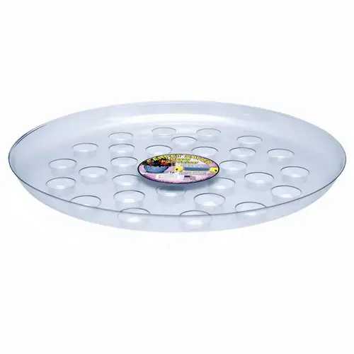16" Clear Designer Heavy Plant Saucer 16" Clear Designer Heavy Plant Saucer