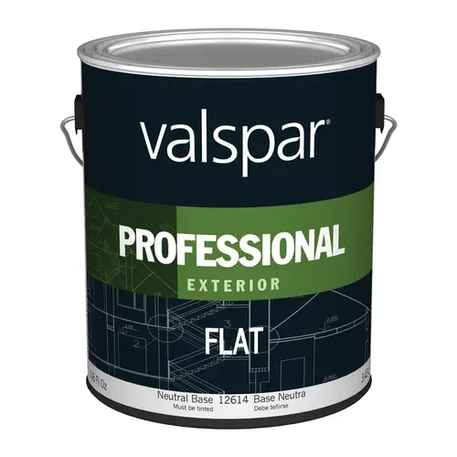045.00.007 Exterior House Paint, Flat, Neutral Base, 1 gal 045.00.007 Exterior House Paint, Flat, Neutral Base, 1 gal