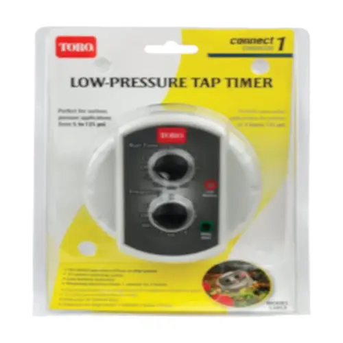 Low-Pressure Tap Timer Programmable 1 Zone Gray Low-Pressure Tap Timer Programmable 1 Zone Gray
