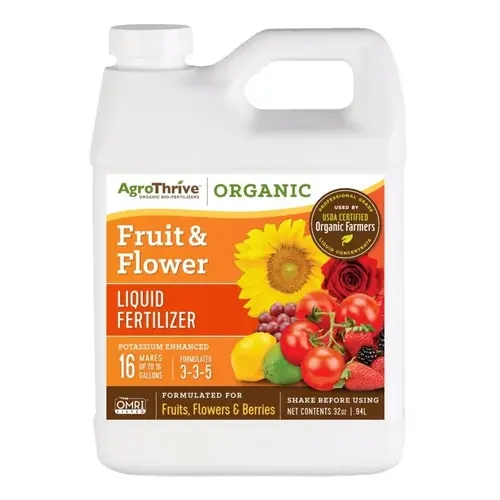 Fertilizer Organic Flowers/Fruits/Vegetables 3-3-5 32 oz Fertilizer Organic Flowers/Fruits/Vegetables 3-3-5 32 oz