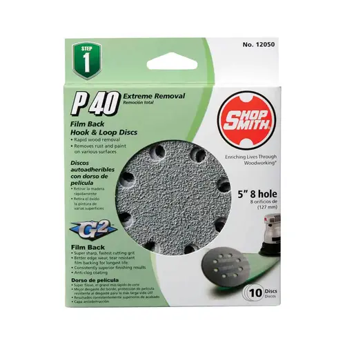 Sanding Disc 5" Aluminum Oxide Hook and Loop 40 Grit Coarse Sanding Disc 5" Aluminum Oxide Hook and Loop 40 Grit Coarse