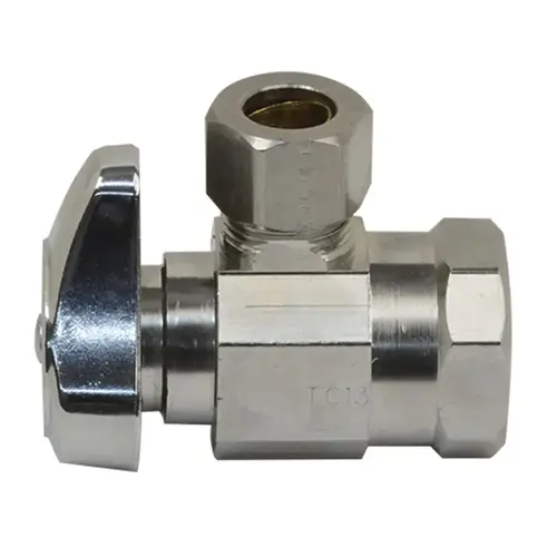 Stop Valve 1/2" 3/8" Chrome Plated Stop Valve 1/2" 3/8" Chrome Plated