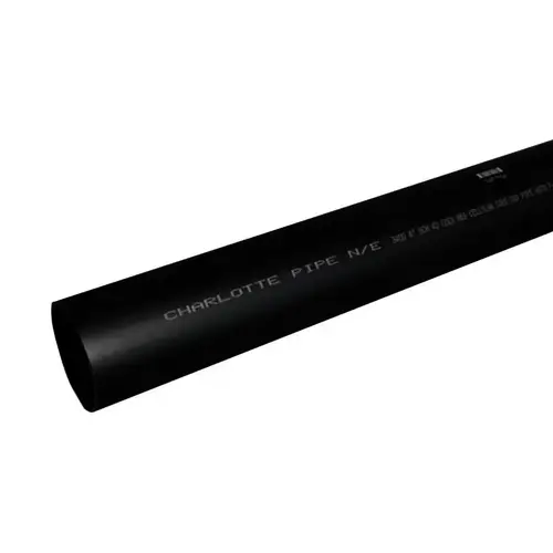 DWV Pipe 4" D X 5 ft. L ABS Black